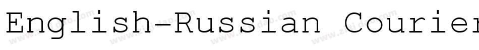 English-Russian Courier字体转换
